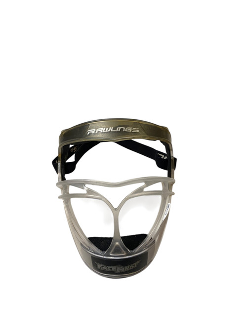 Vist Large View of Product Image Which is Used Rawlings CLEAR FIELDERS MASK BB/SB Fielders Mask Clear SM