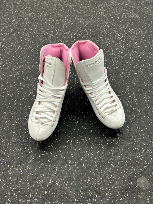 Vist Large View of Product Image Which is Used Riedell PEARL WomensFigure Skate White Senior 7