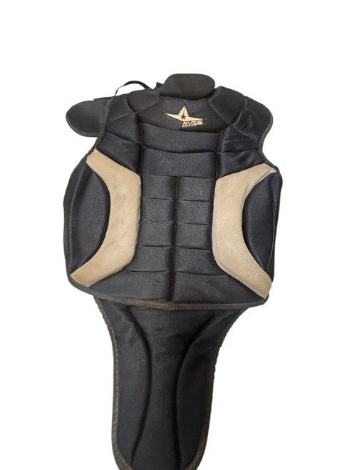 Vist Large View of Product Image Which is Used All-Star PLAYER SERIES CPCC1216PS Intermediate Baseball Catchers Chest Protector Black Age 12-16