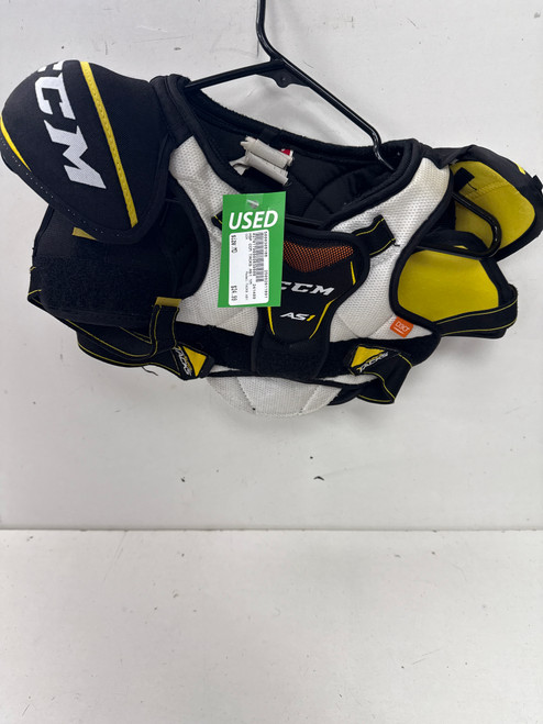 Vist Large View of Product Image Which is Used CCM TACKS AS1 Youth Shoulder Pads MD
