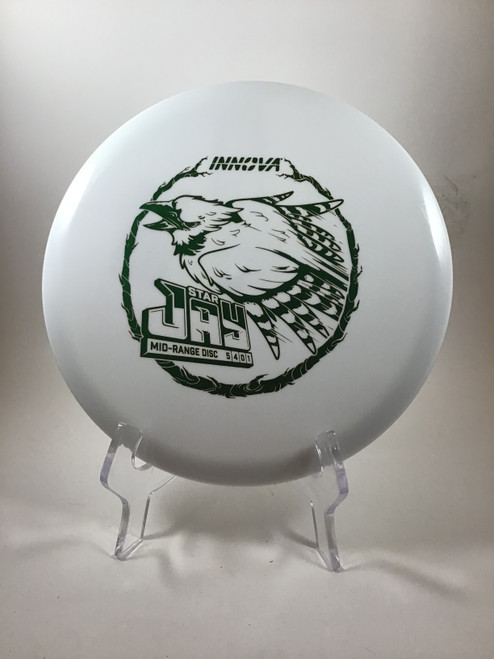 Vist Large View of Product Image Which is Used Innova STAR JAY Disc Golf Mid Range White 174g