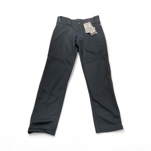 Vist Large View of Product Image Which is Used Under Armour BASEBALL PANT BB/SB Pant Boys Black SM