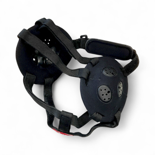 Vist Large View of Product Image Which is Used Asics Wrestling Headgear Black