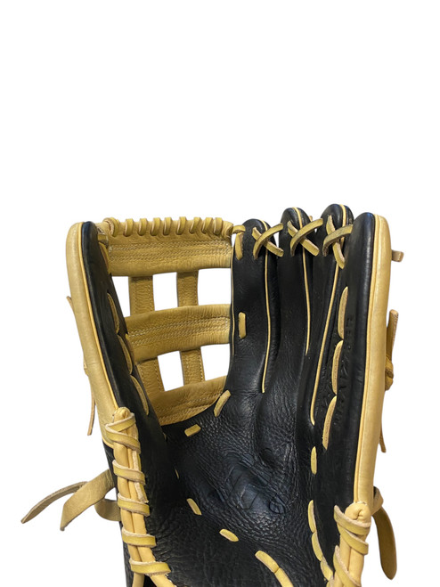 Vist Large View of Product Image Which is Used Marucci MRA1275BB BB/SB Glove RH Throw Black 12 3/4"
