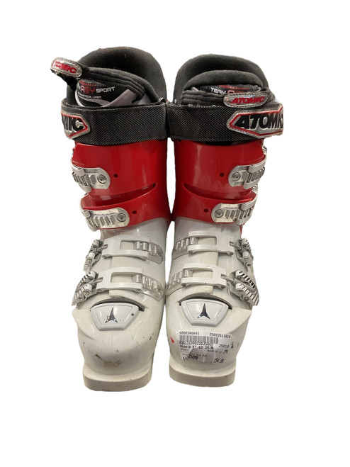 Used Atomic RT SZ 25.0 Mens DH Ski Boot White And Red 250 MP - M07 - W08 11814-S000380841 Vist Large View of Product Image Which is Used Atomic RT SZ 25.0 Mens DH Ski Boot White And Red 250 MP - M07 - W08