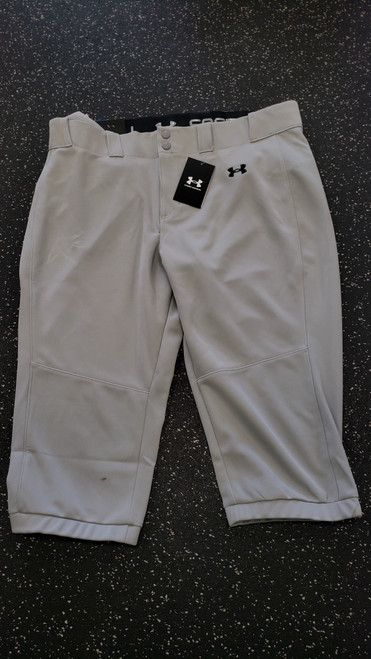 Vist Large View of Product Image Which is Used Under Armour SOFTBALL BB/SB Pant Girls Grey XL
