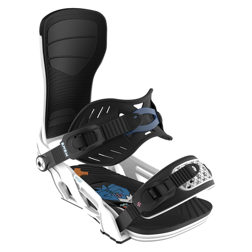 Vist Large View of Product Image Which is New Bent Metal Stylist 2026 Snowboard Bindings White- MD/LG