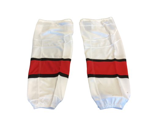 Used Reebok Hockey Sock White Senior Vist Large View of Product Image Which is Used Reebok Hockey Sock White Senior