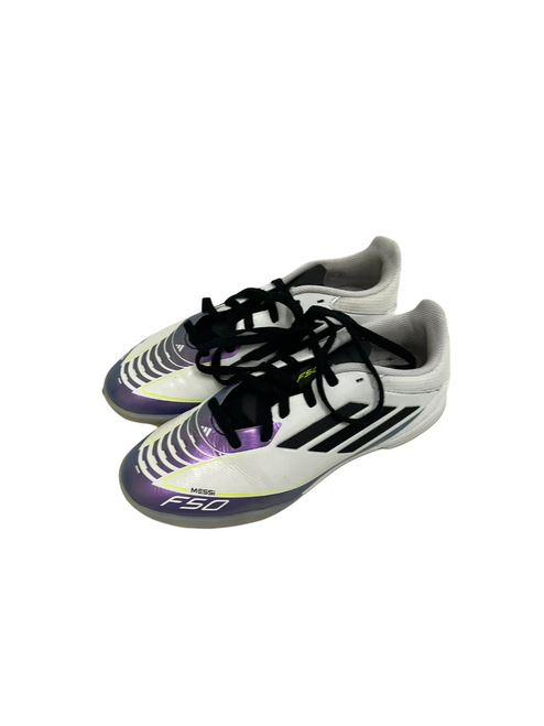 Vist Large View of Product Image Which is Used Adidas F50 Messi Jr 3.5 Soccer Turf Shoes