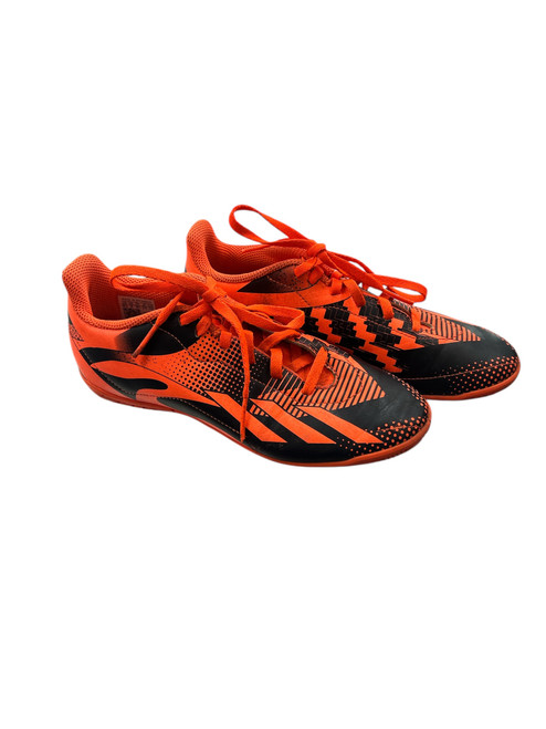 Vist Large View of Product Image Which is Used Adidas Soccer Indoor Shoes Orange Junior 04.5