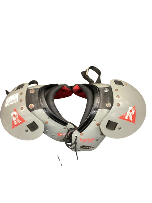 Vist Large View of Product Image Which is Used Riddell X FORCE FB Shoulder Pads Grey SM