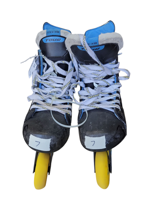 Vist Large View of Product Image Which is Used Tour Skate CODE 9ONE Roller Hockey Skates Black Senior 7