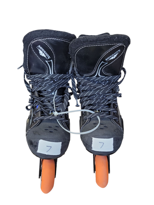 Vist Large View of Product Image Which is Used Mission R SKATES Roller Hockey Skates Black Senior 7