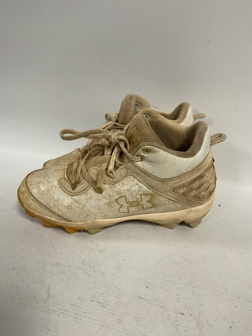 Vist Large View of Product Image Which is Used Under Armour BH BB/SB Cleats White Junior 04