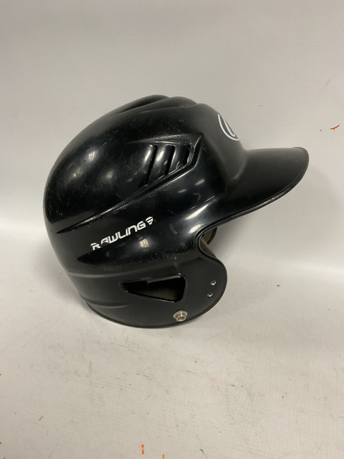 Vist Large View of Product Image Which is Used Rawlings HELMET Batting Helmet No Mask Black SM