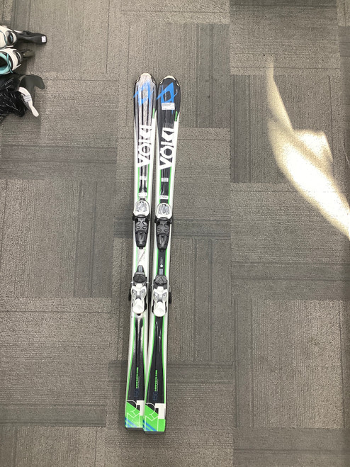 Vist Large View of Product Image Which is Used Volkl RTM JR Boys DH Ski/Binding Black 150 cm