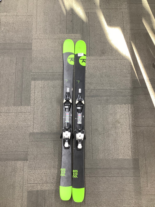 Vist Large View of Product Image Which is Used Rossignol SMASH JR Boys DH Ski/Binding Black 150 cm