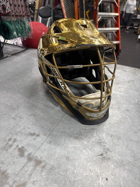 Vist Large View of Product Image Which is Used Cascade S Lacrosse Helmet Gold One Size