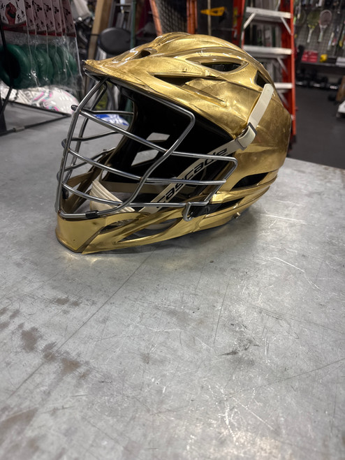 Vist Large View of Product Image Which is Used Cascade S Lacrosse Helmet Gold One Size