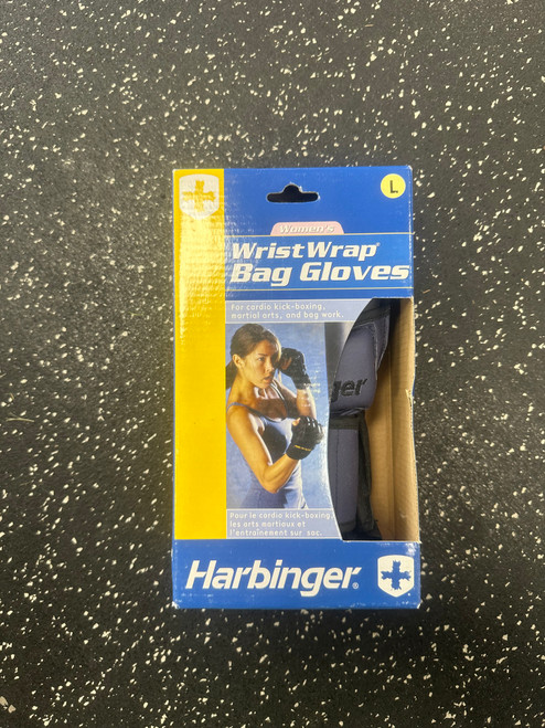 Vist Large View of Product Image Which is Used Harbinger Martial Arts Gloves Navy Blue LG