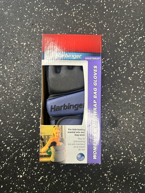 Used Harbinger Martial Arts Gloves Navy Blue SM 11849-S000032335 Vist Large View of Product Image Which is Used Harbinger Martial Arts Gloves Navy Blue SM