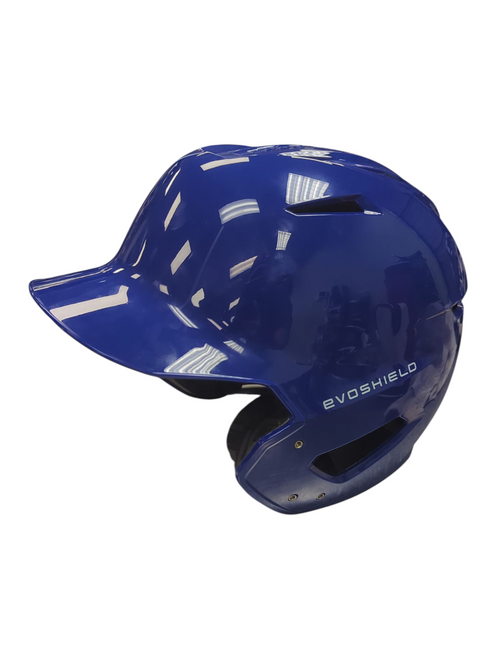 Vist Large View of Product Image Which is Used Evoshield ESHWB5725804ML Batting Helmet No Mask Royal Blue MD