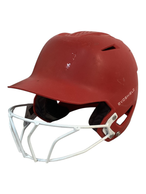 Vist Large View of Product Image Which is Used Evoshield WB57 Batting Helmet w/Mask Red M/L