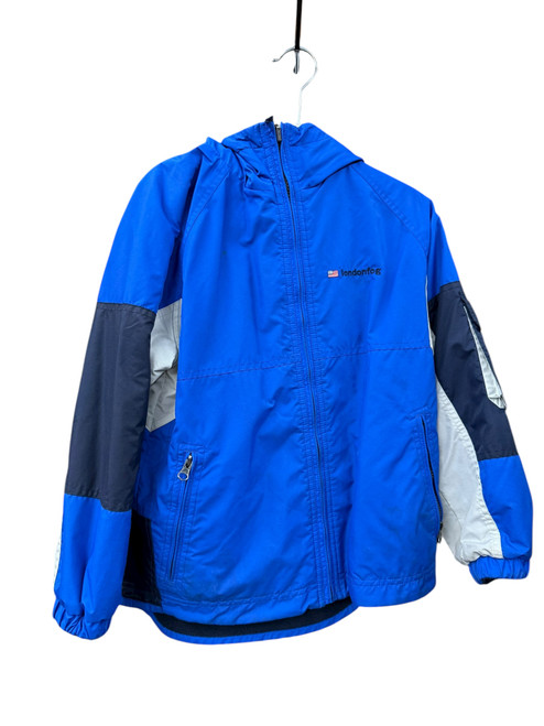 Vist Large View of Product Image Which is Used London Fog YTH SM Snow Jacket - Royal Blue and Black