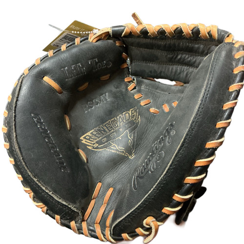 Vist Large View of Product Image Which is Used Rawlings RSCMY BB/SB Catchers LH Throw Black 32"