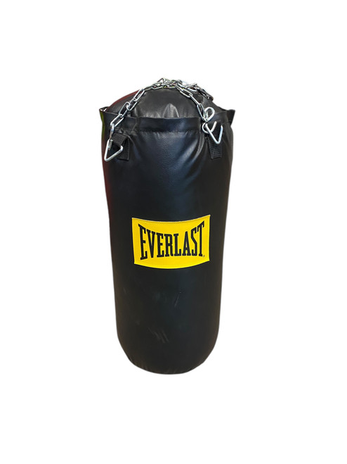 Vist Large View of Product Image Which is Used Everlast 40LBS BAG Boxing Heavy Bag Black 40 lb