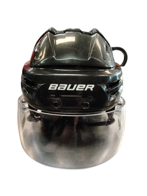 Vist Large View of Product Image Which is Used Bauer IMS9.0 Helmet Half Visor Combo Black MD
