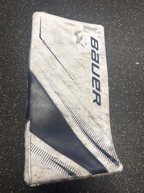 Vist Large View of Product Image Which is Used Bauer SUPREME S29 Senior Goalie Blocker White