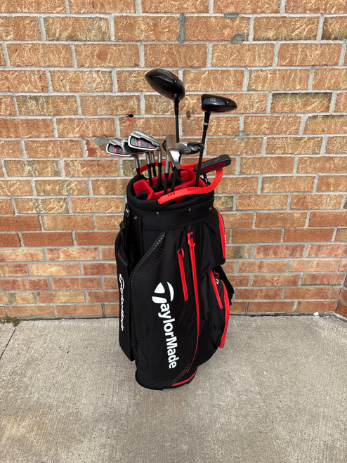 Vist Large View of Product Image Which is Used Wilson DEEP RED TOUR Mens Package Set RH None 11 Piece (New= $700)