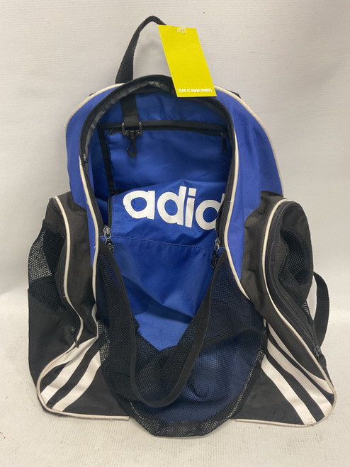 Vist Large View of Product Image Which is Used Adidas Soccer Player Duffel Bag Royal Blue