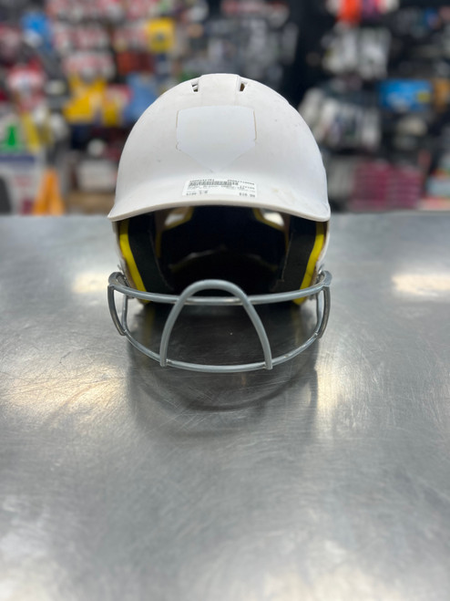 Vist Large View of Product Image Which is Used Under Armour UABH2-100 Batting Helmet w/Mask White S/M