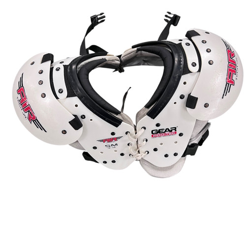 Vist Large View of Product Image Which is Used Pro-Tec GEAR FB Shoulder Pads White SM