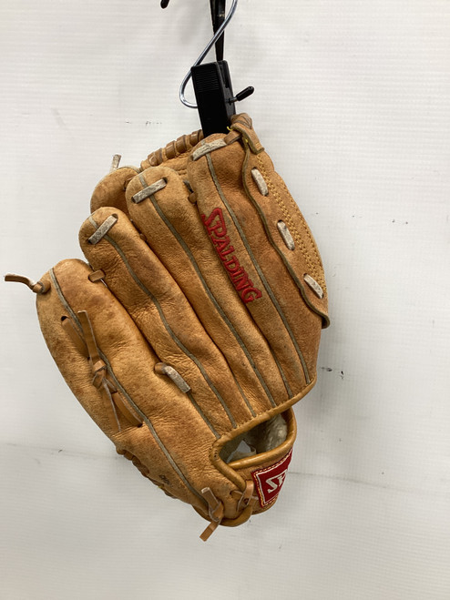 Vist Large View of Product Image Which is Used Spalding RHT GLOVE BB/SB Glove RH Throw Brown 11"