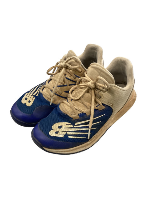 Vist Large View of Product Image Which is Used New Balance BASEBALL TURF SHOES BB/SB Cleats White Senior 9.5