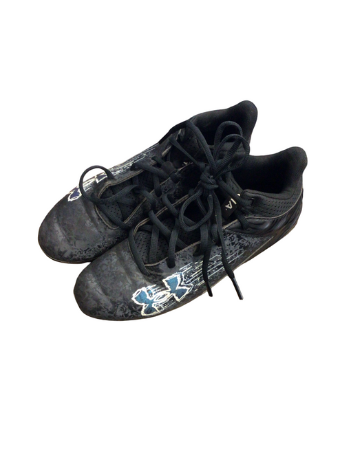 Vist Large View of Product Image Which is Used Under Armour Adult FB Cleats Black Senior 6