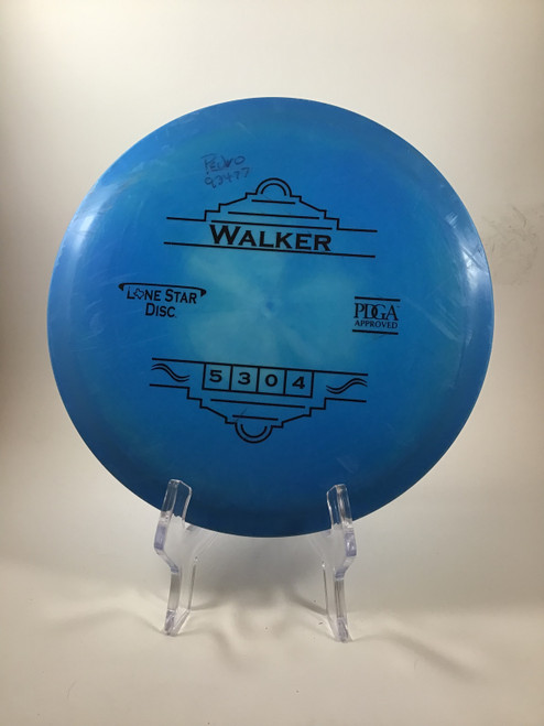 Vist Large View of Product Image Which is Used Lone Star Disc BRAVO WALKER Disc Golf Mid Range Royal Blue 173g