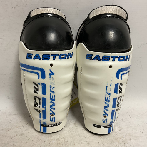 Used Easton SYNERGY EQ10 Youth Shin Guards White 8" 11855-S000191943 Vist Large View of Product Image Which is Used Easton SYNERGY EQ10 Youth Shin Guards White 8"