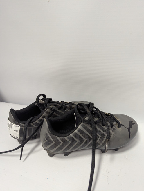 Vist Large View of Product Image Which is Used Puma Soccer Cleats Grey Youth 11.0