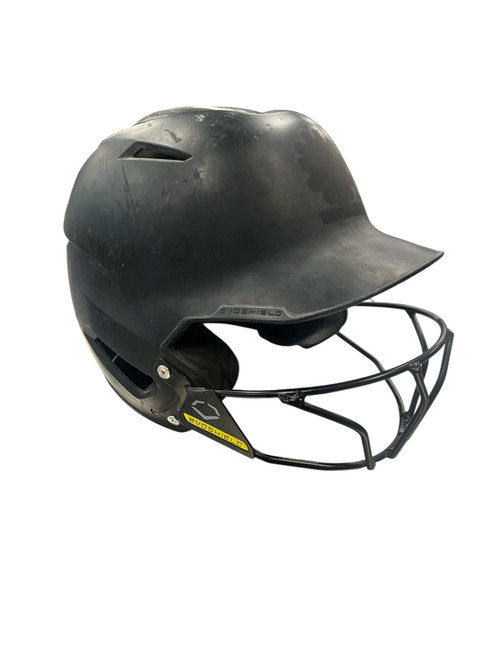 Vist Large View of Product Image Which is Used Evoshield SB HELMET Batting Helmet w/Mask Black M/L