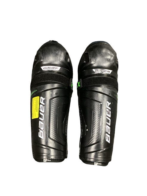 Used Bauer X Junior Shin Guards Black 11" 11613-S000169088 Vist Large View of Product Image Which is Used Bauer X Junior Shin Guards Black 11"