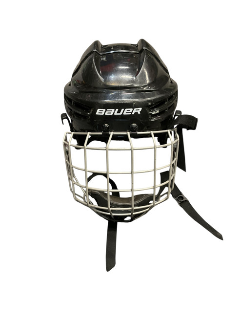 Vist Large View of Product Image Which is Used Bauer PROFILE SM Helmet Cage Combo Black SM