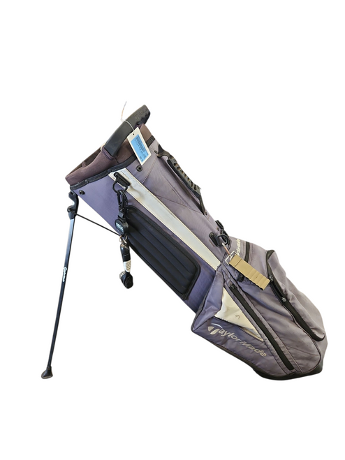 Vist Large View of Product Image Which is Used Taylormade BLUE GRAY STAND BAG Mens Stand Bag None