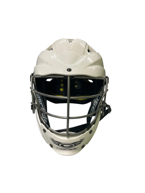 Vist Large View of Product Image Which is Used Cascade CS R Lacrosse Helmet White One Size