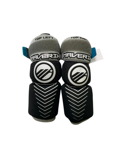 Vist Large View of Product Image Which is Used Maverik CHARGER Lacrosse Arm Pads/Guards Black Junior