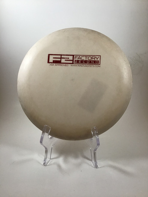 Vist Large View of Product Image Which is Used Innova DX AVIAR Disc Golf Mid Range White 171g