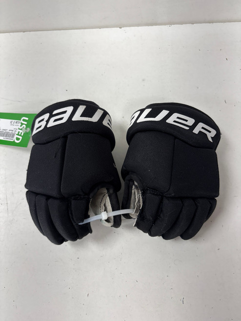 Vist Large View of Product Image Which is Used Bauer LEGACY Youth Gloves Black 8"